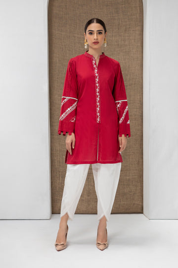 Maroon MB-SS21-135 Maria B Basic 2021